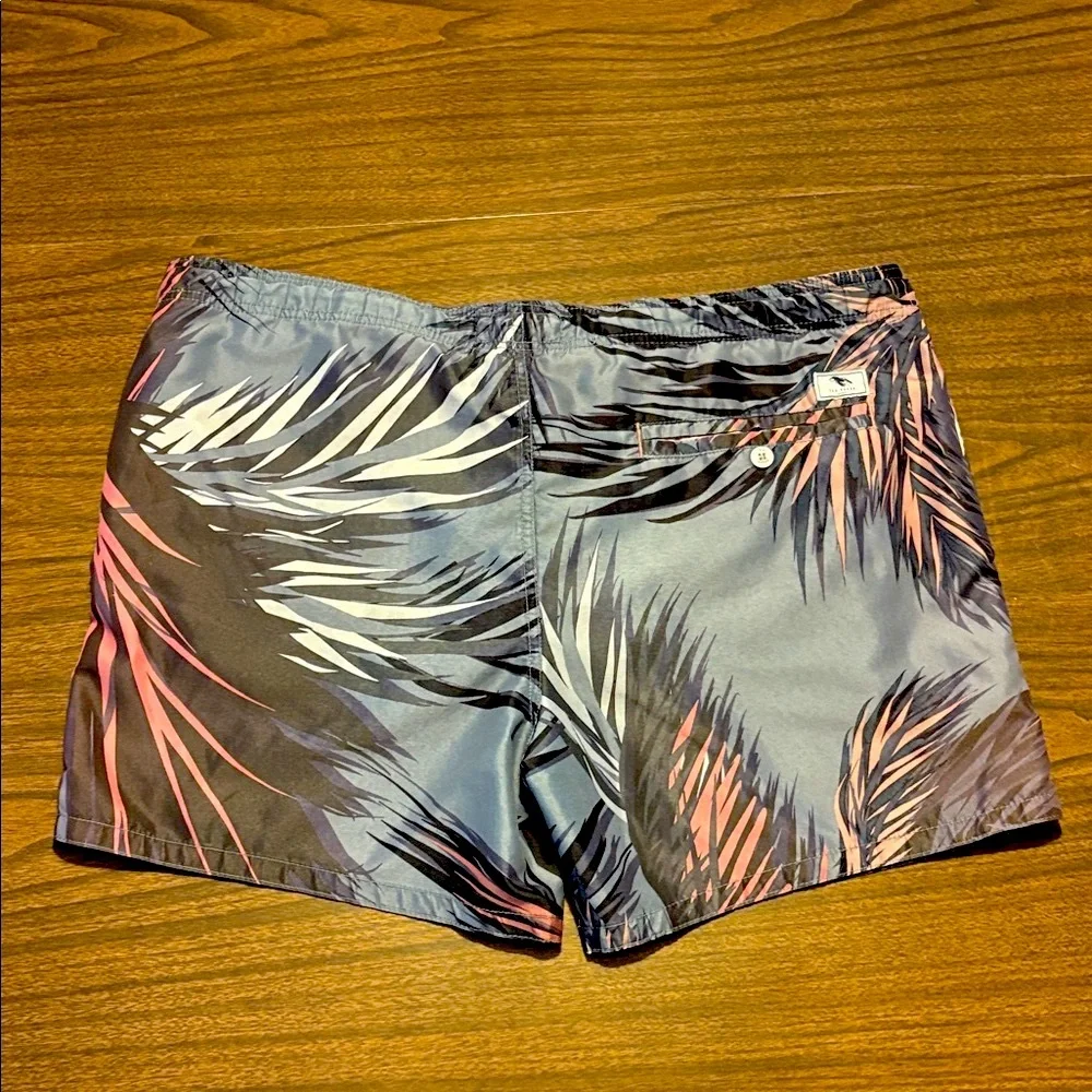 Ted Baker Size 4 Large Palm Tree Swim Trunks